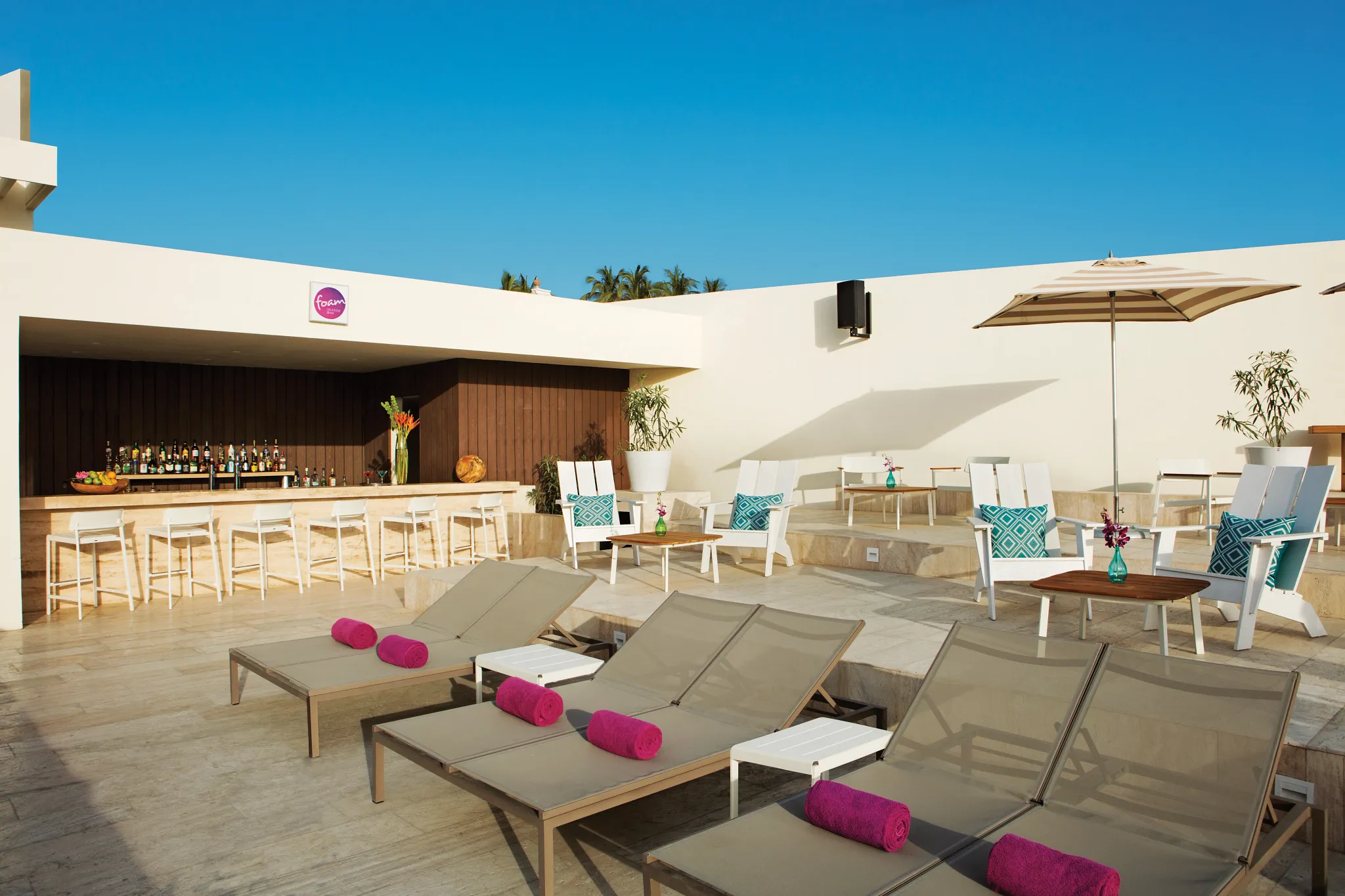 Foam at breathless Cabo San Lucas Resort & Spa